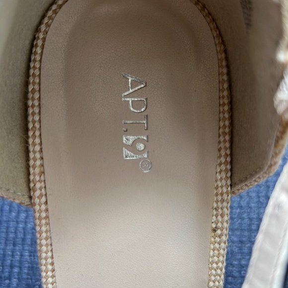Apt. 9 Black Lace Closed Toe Platform Espadrille Wedge Sandals | EUC Size 8.5 - Picture 11 of 14
